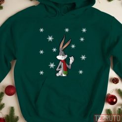 Christmas Holiday Bunny Snowflakes Holiyay Unisex Sweatshirt