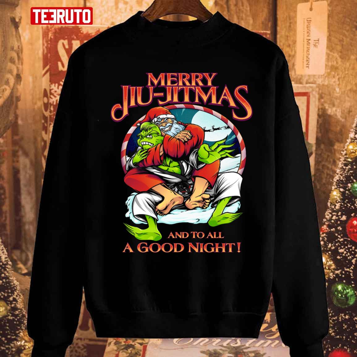 Christmas Jiu Jitsu Merry Jiu Jitmas Unisex Sweatshirt