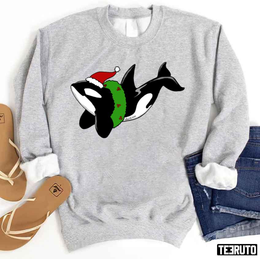 Christmas Killer Whale Sweatshirt