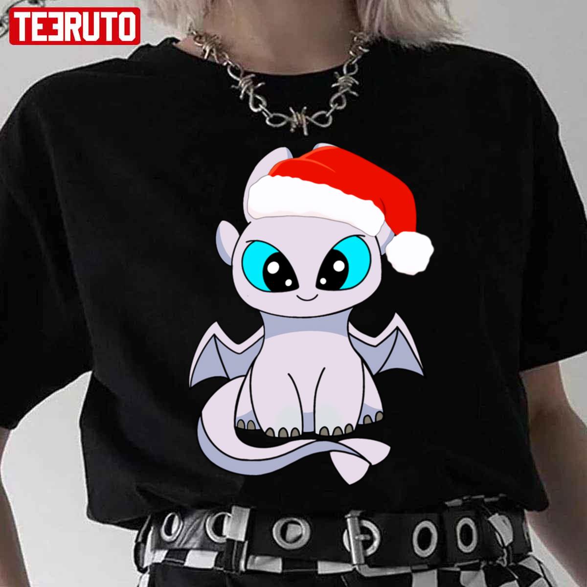 Christmas Light Fury Dragon Toothless Design Unisex T-Shirt
