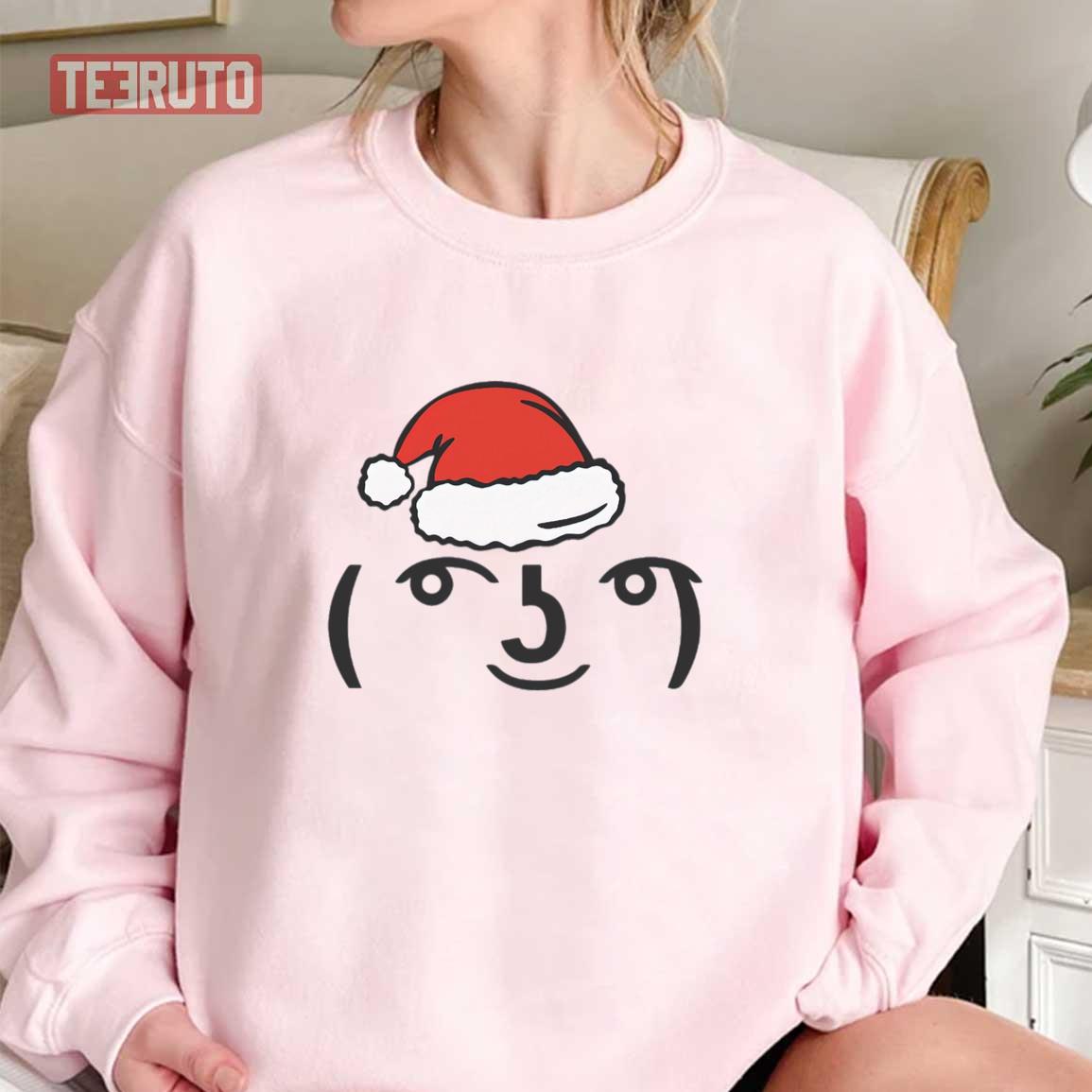 Christmas Troll Face Icon Unisex Sweatshirt