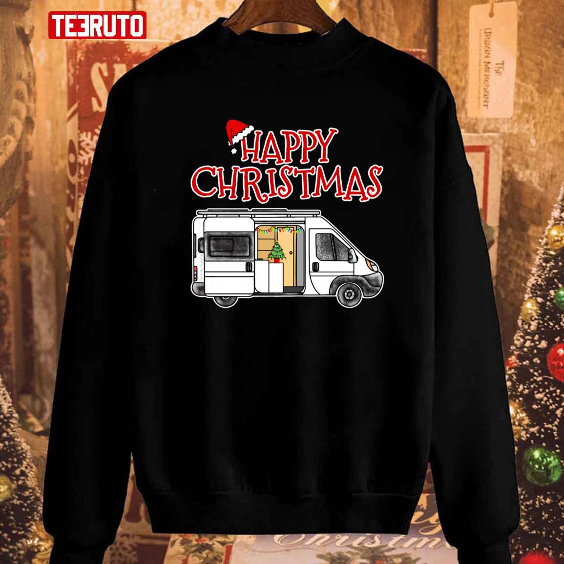 Christmas Van Camping Xmas 2022 Unisex Sweatshirt