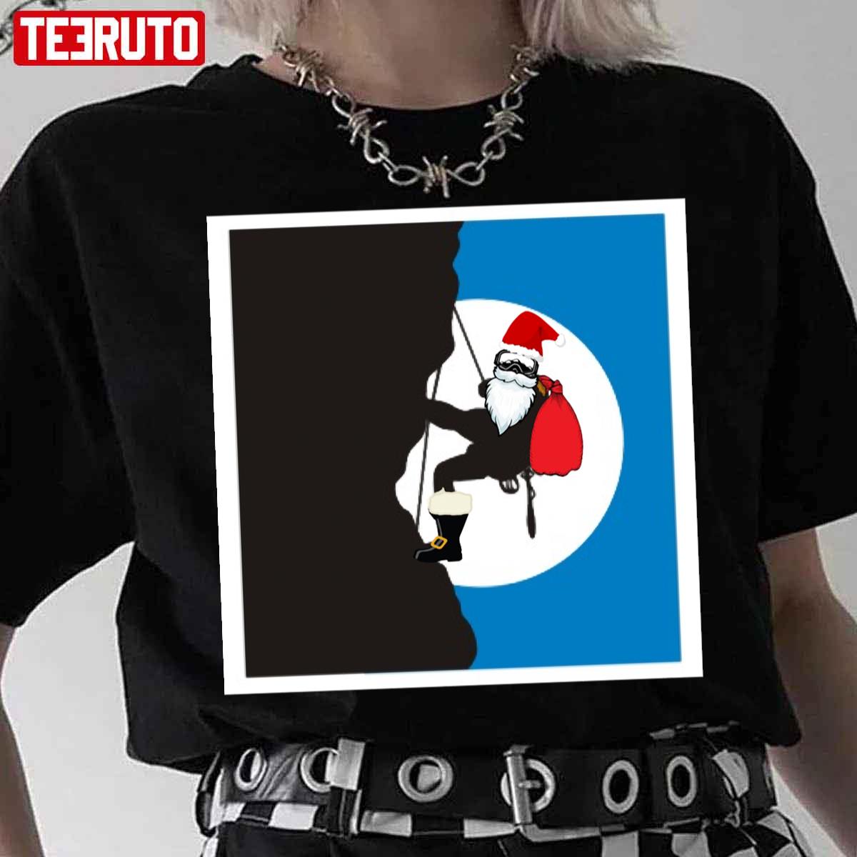 Climbing Santa Christmas Unisex Sweatshirt