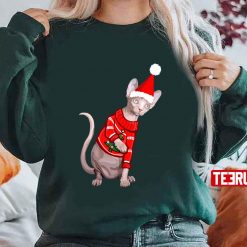Cozy Christmas Sphynx Cat Unisex Sweatshirt