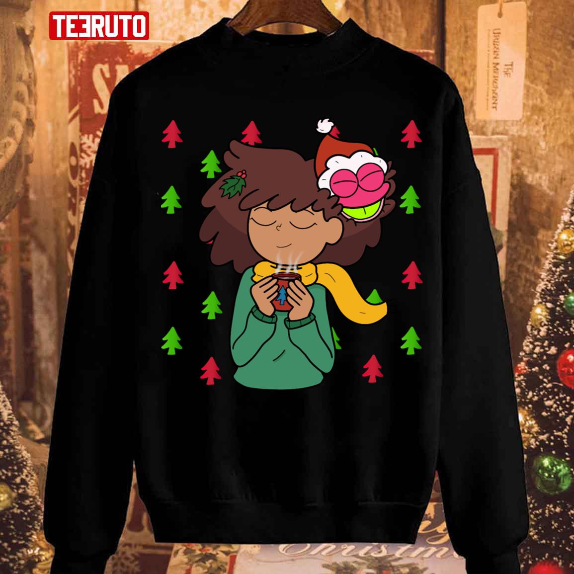 Cozy Frogmas Christmas Unisex Sweatshirt