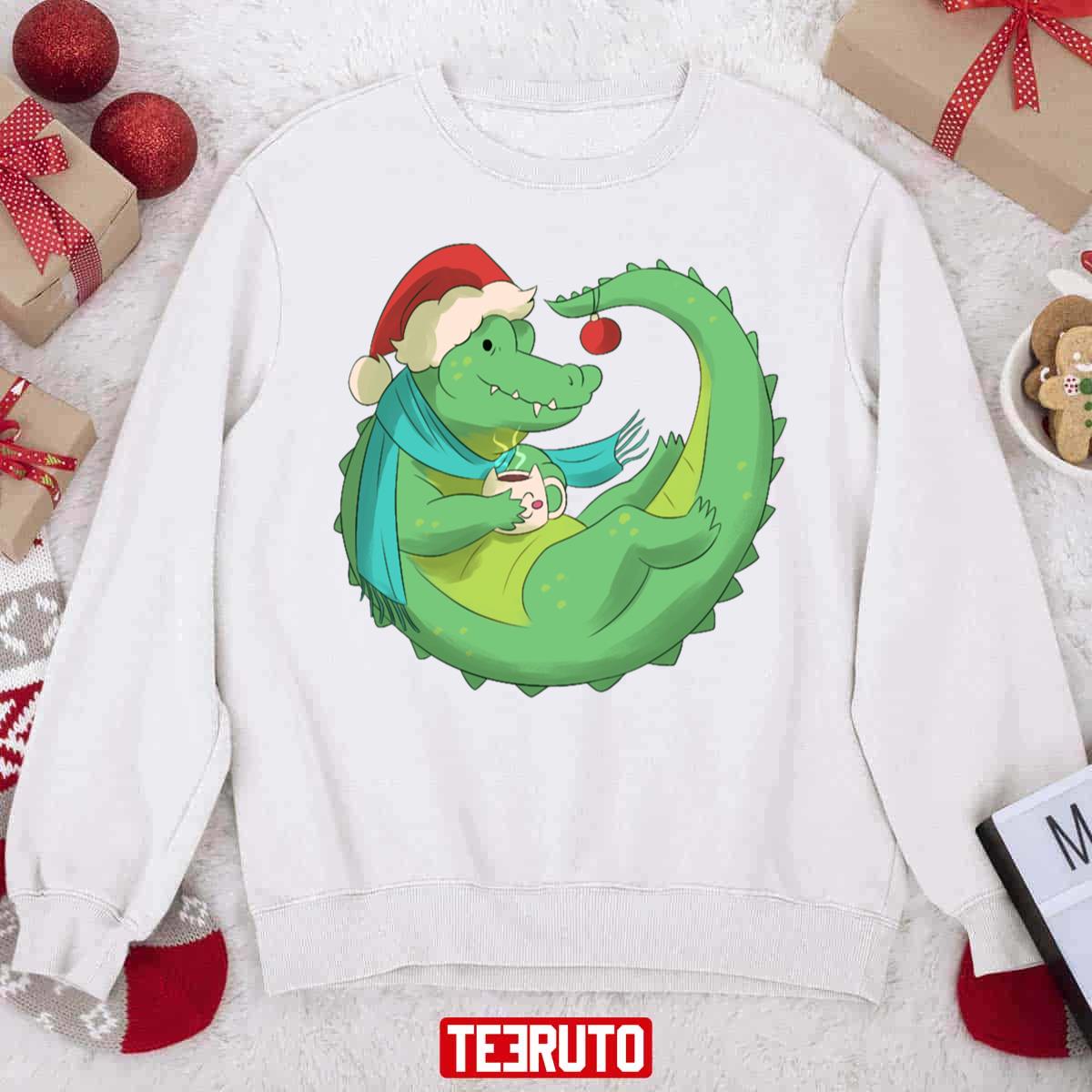 Crocodile Christmas Unisex Sweatshirt
