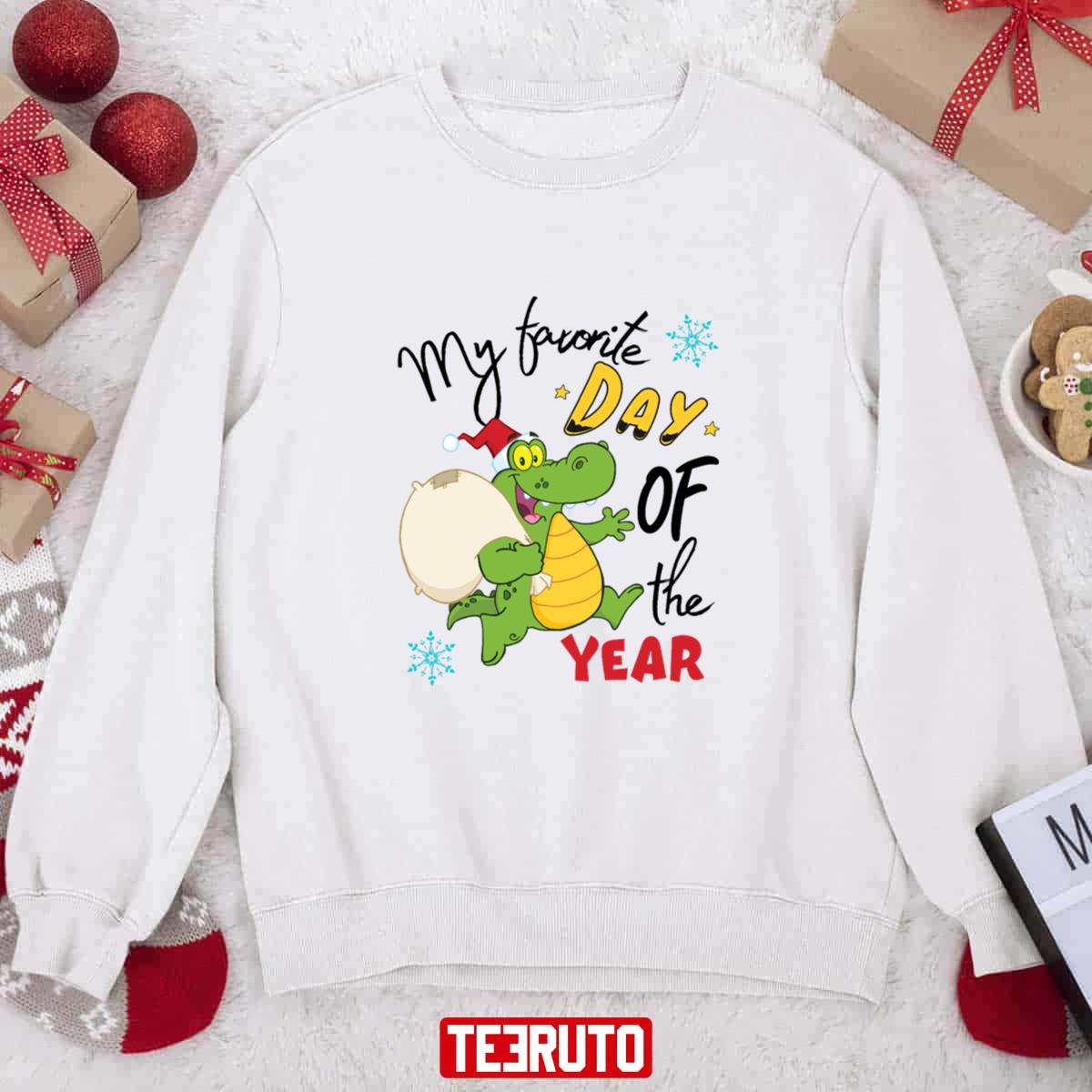 Cute Crocodile Santa Christmas Unisex Sweatshirt