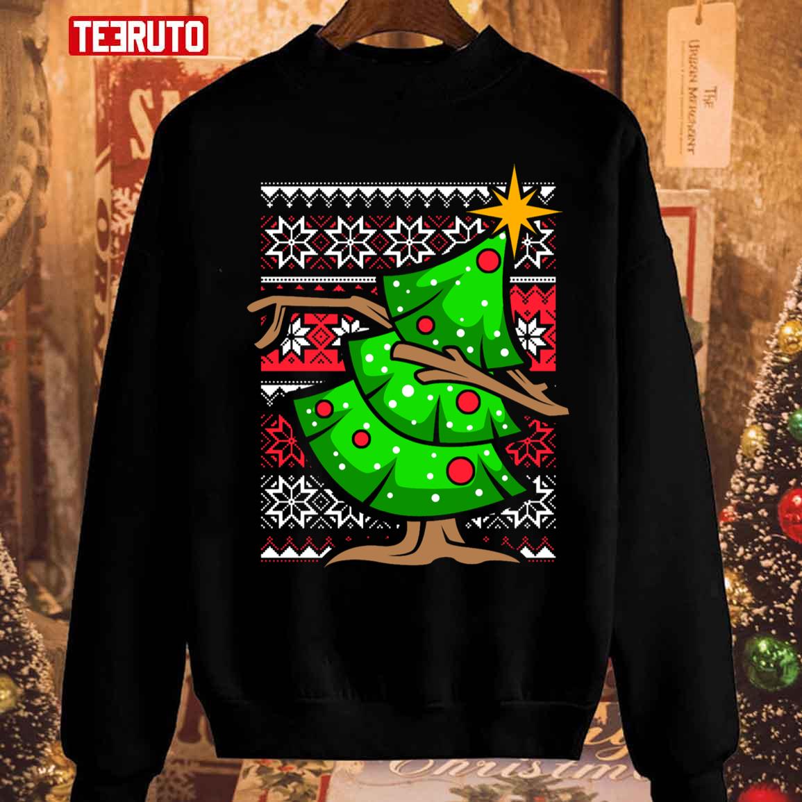 Dabbing Tree Christmas 2023 Unisex Sweatshirt