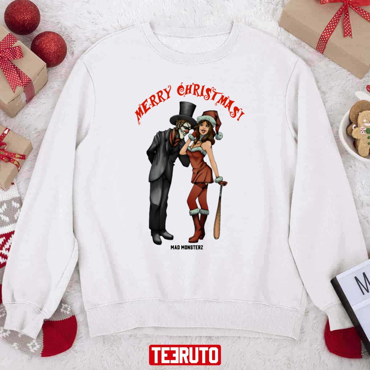 Merry Christmas By Mad Monsterz Unisex Sweatshirt