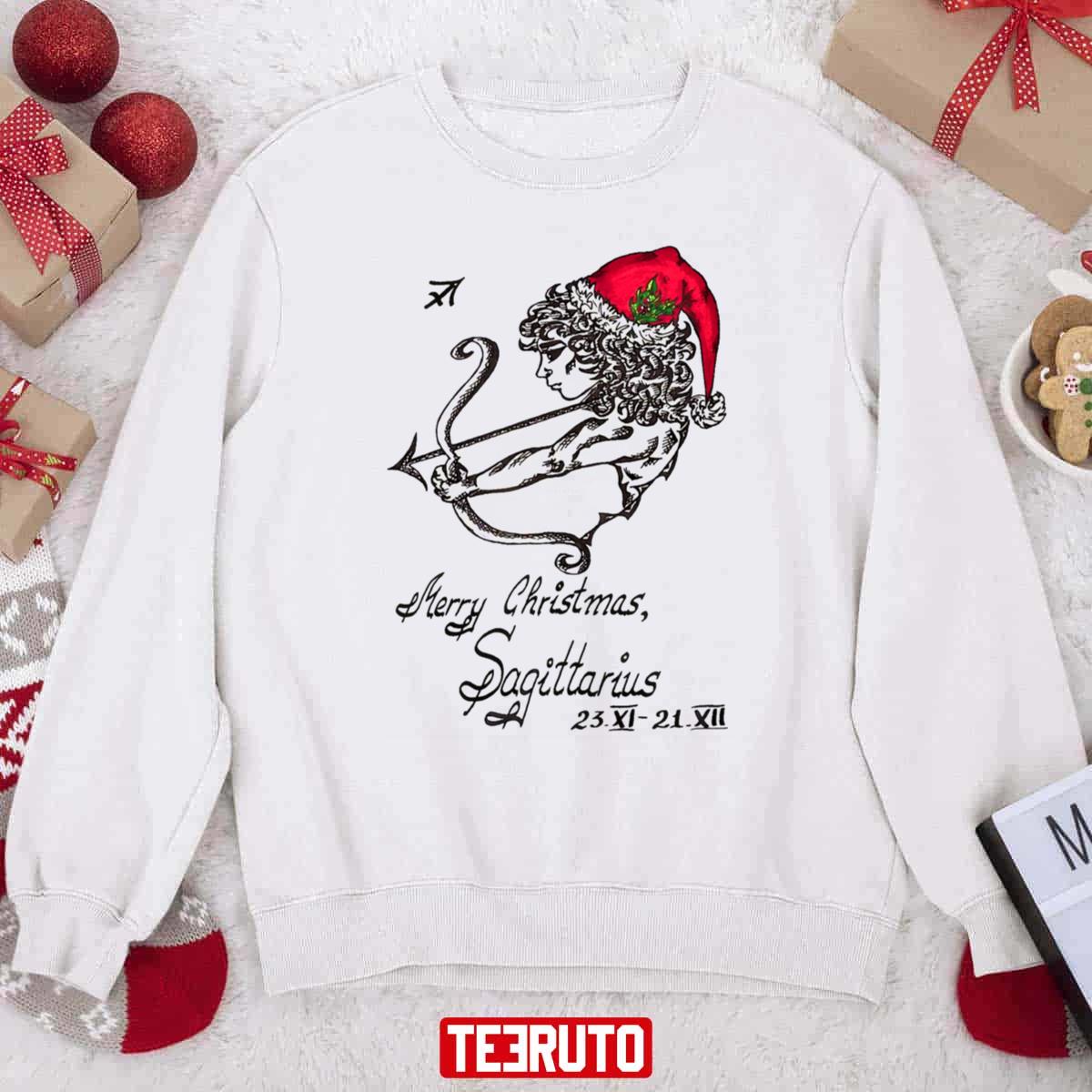 Merry Christmas Sagittarius Unisex Sweatshirt