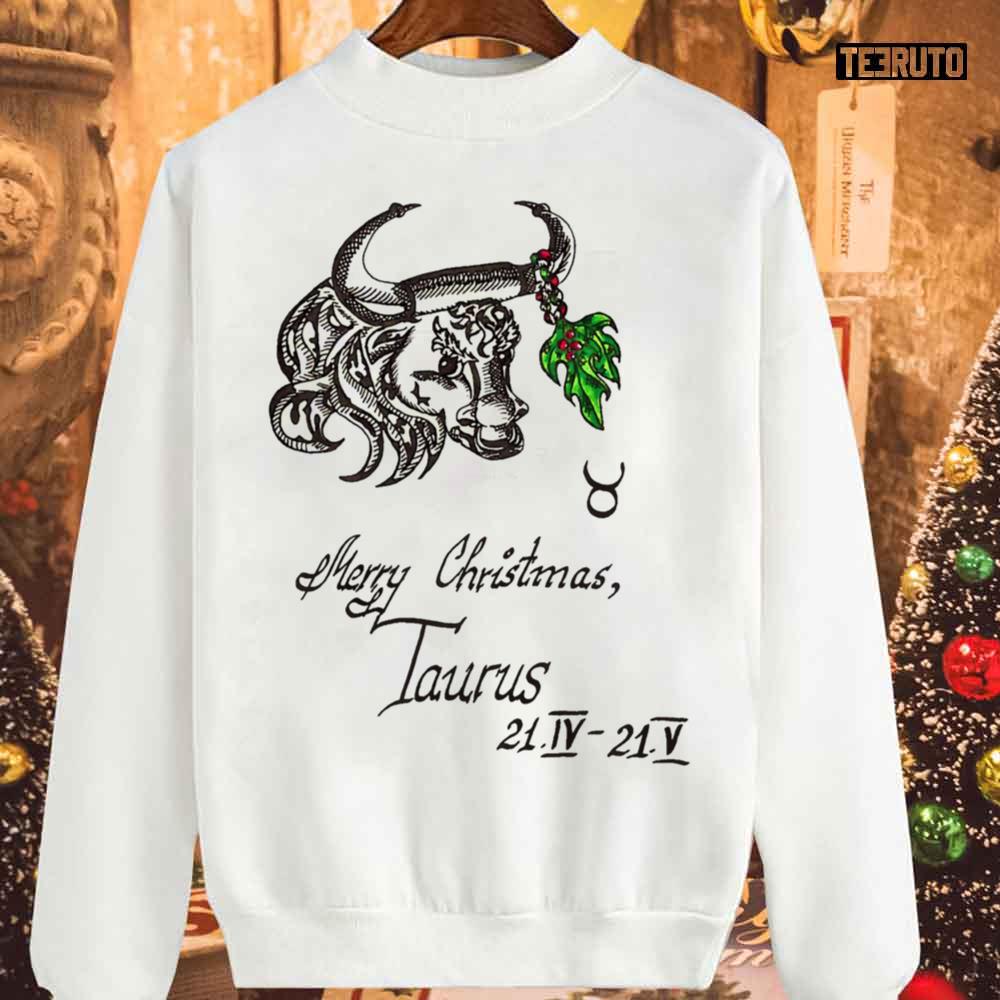 Merry Christmas Taurus Unisex Sweatshirt