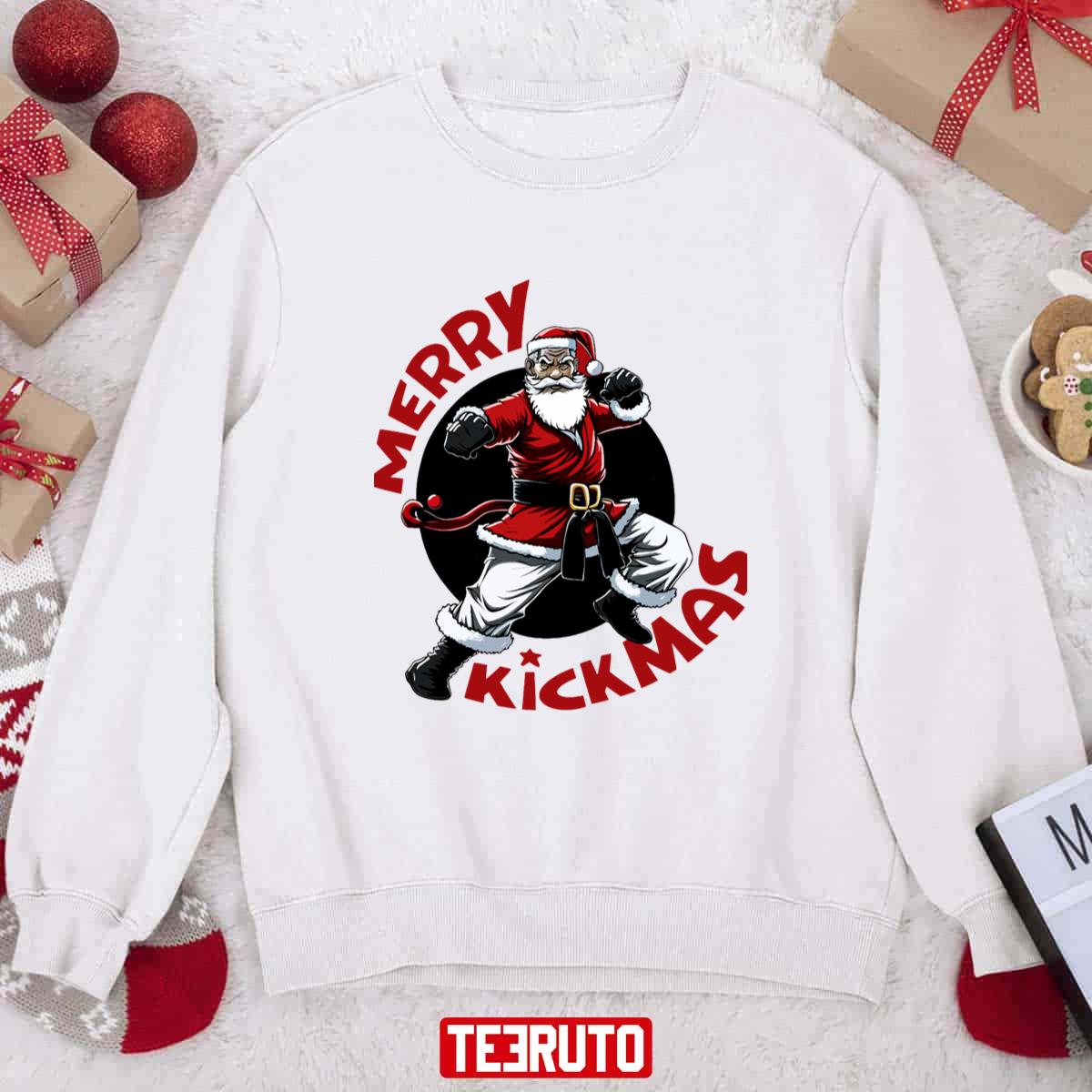 Merry Kickmas Funny Unisex Sweatshirt