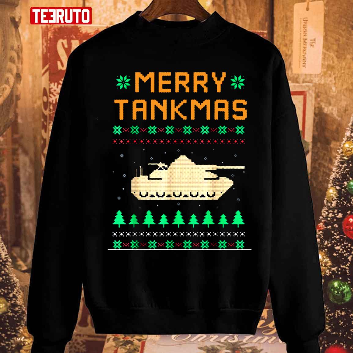 Merry Tankmas Military Christmas Unisex Sweatshirt