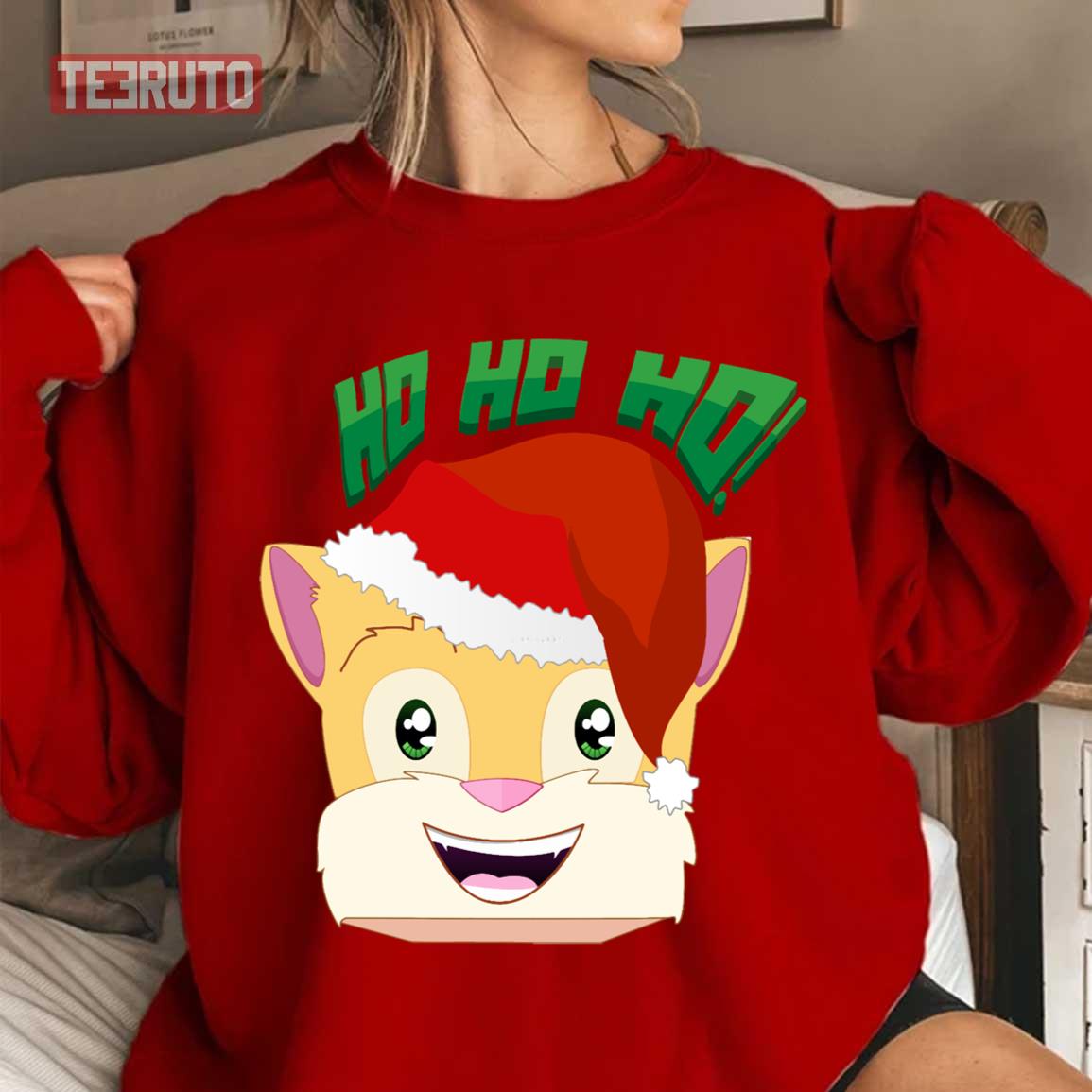 Minecraft Youtuber Stampy Cat Santa Christmas 2023 Unisex Sweatshirt