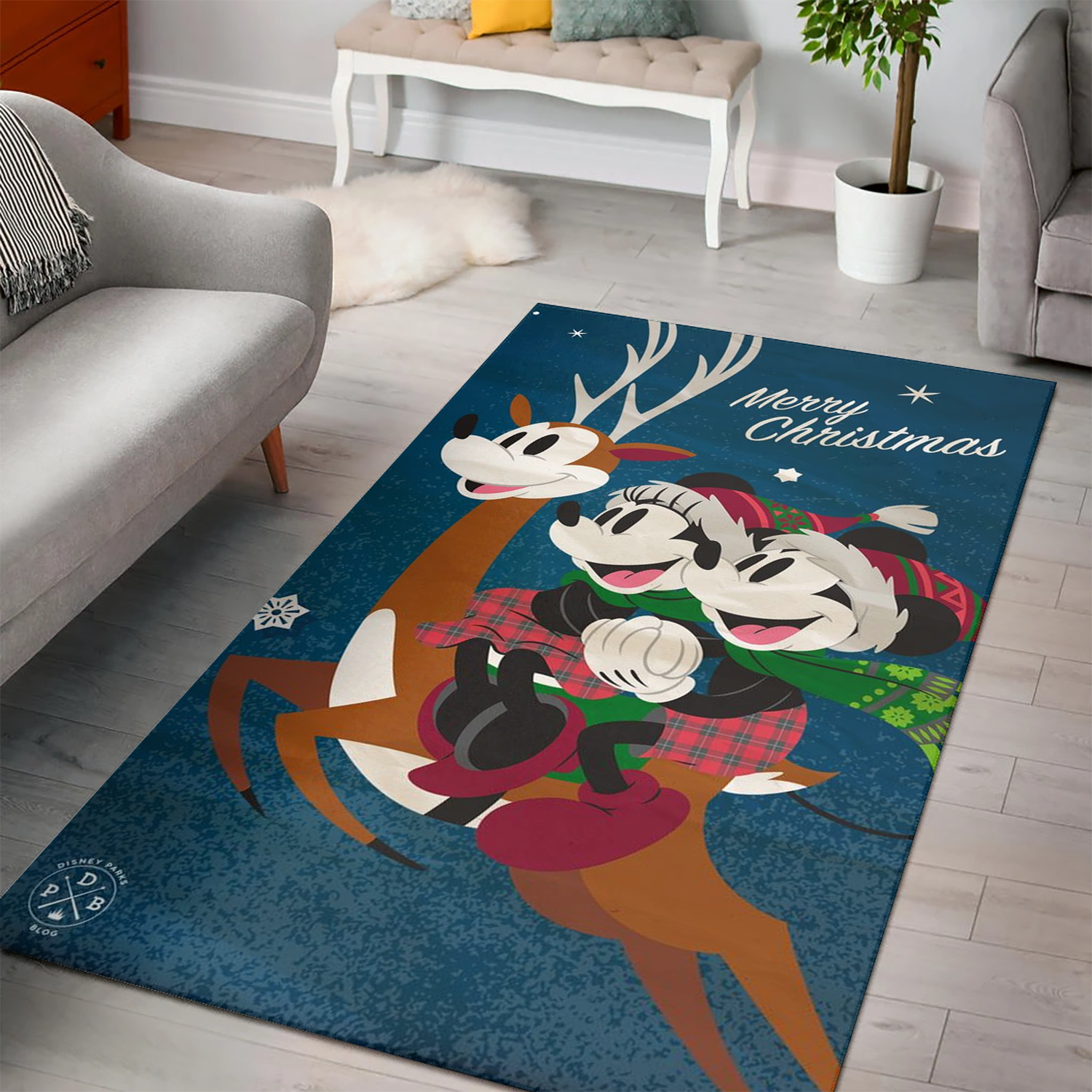 Minnie Mouse Black And Colorful Movie Area Rug Kitchen Rug Family