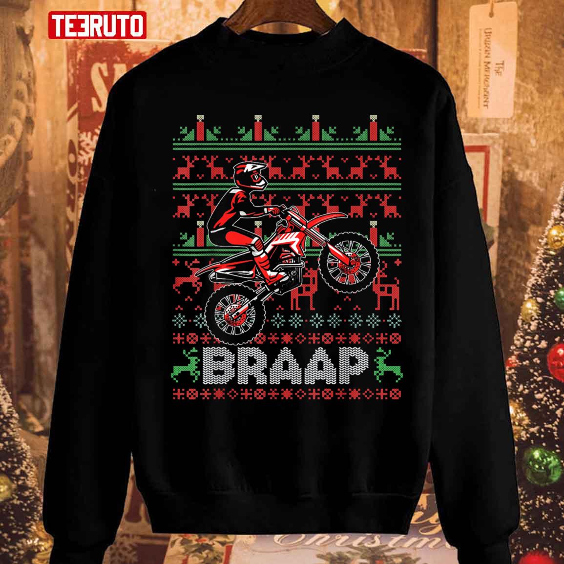 Motorcycle Christmas Unisex Sweatshirt