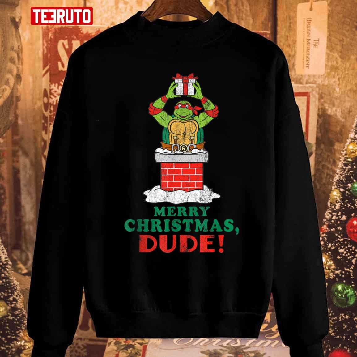 Ninja Turtles Merry Christmas Dude Unisex Sweatshirt