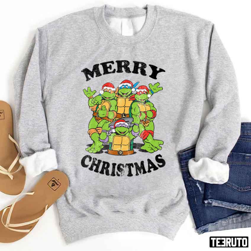 Ninja Turtles Merry Christmas Group Sweatshirt - Teeruto