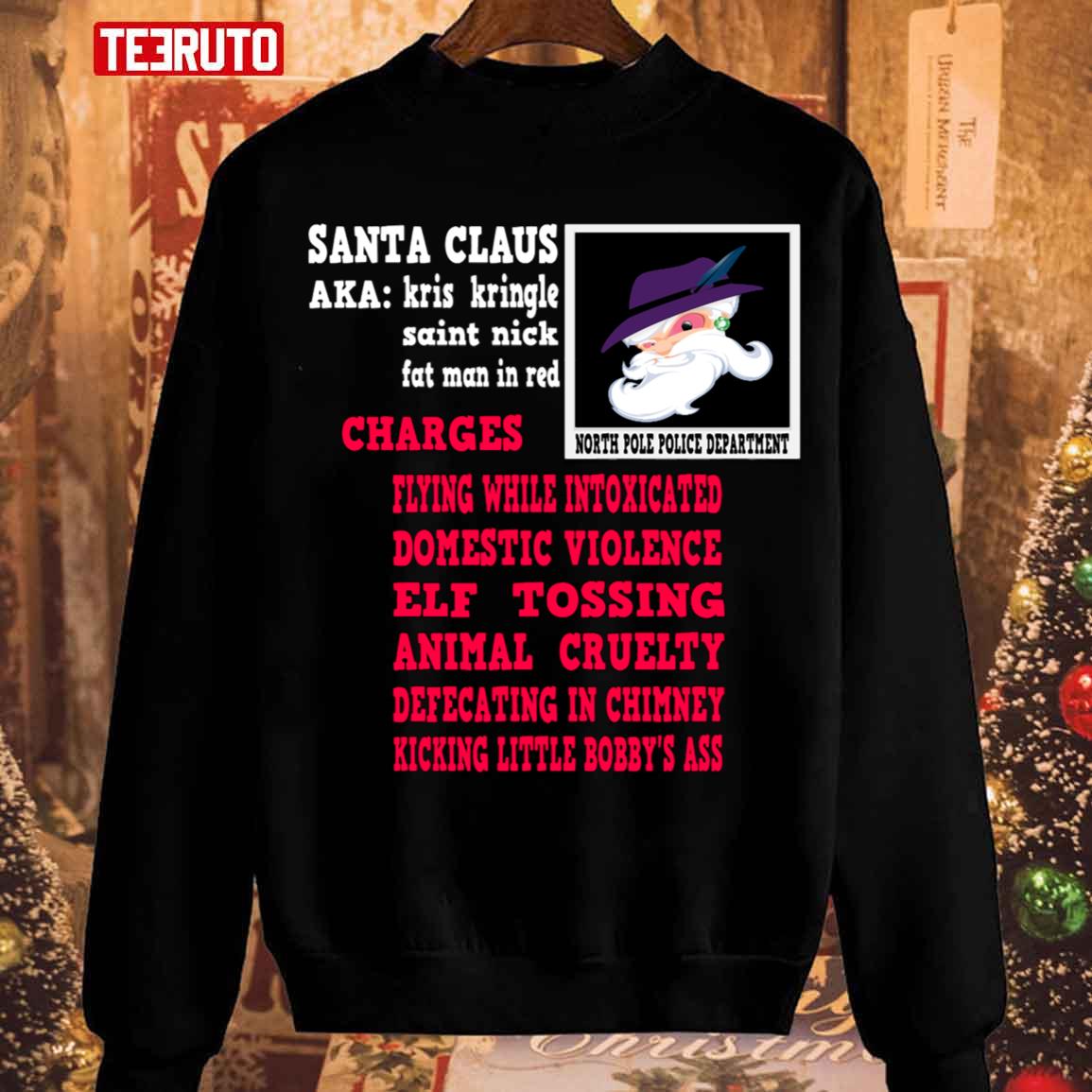 North Pole Notes Offensive Christmas Unisex Sweatshirt