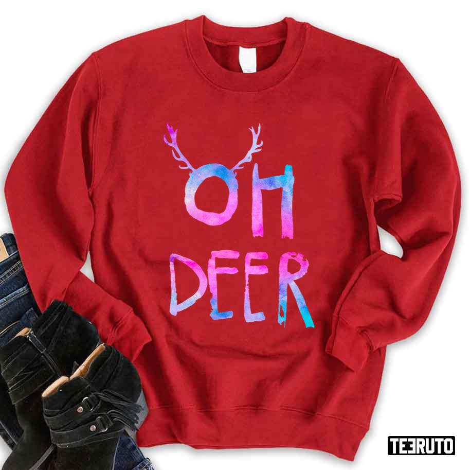 Oh Deer Reindeer Deer Christmas Sweatshirt