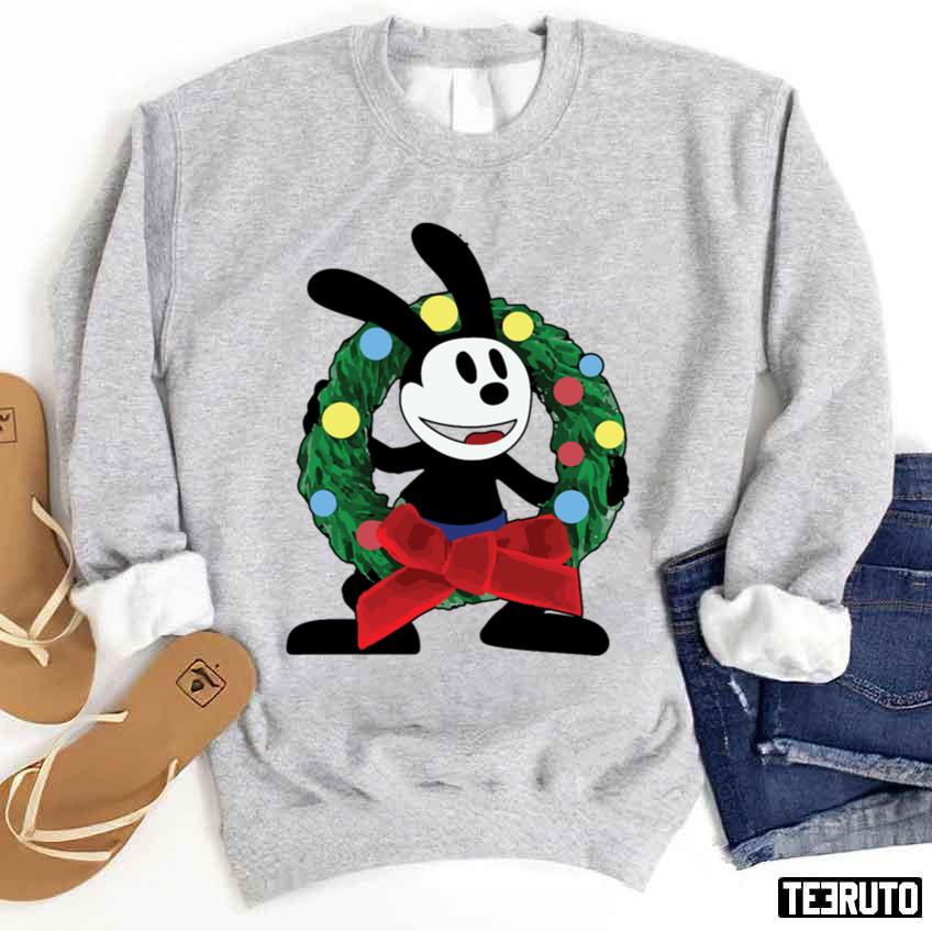 Oswald Wreath Christmas Sweatshirt