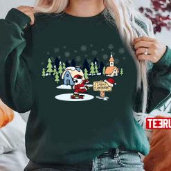 Panda Skateboarder Christmas Unisex Sweatshirt