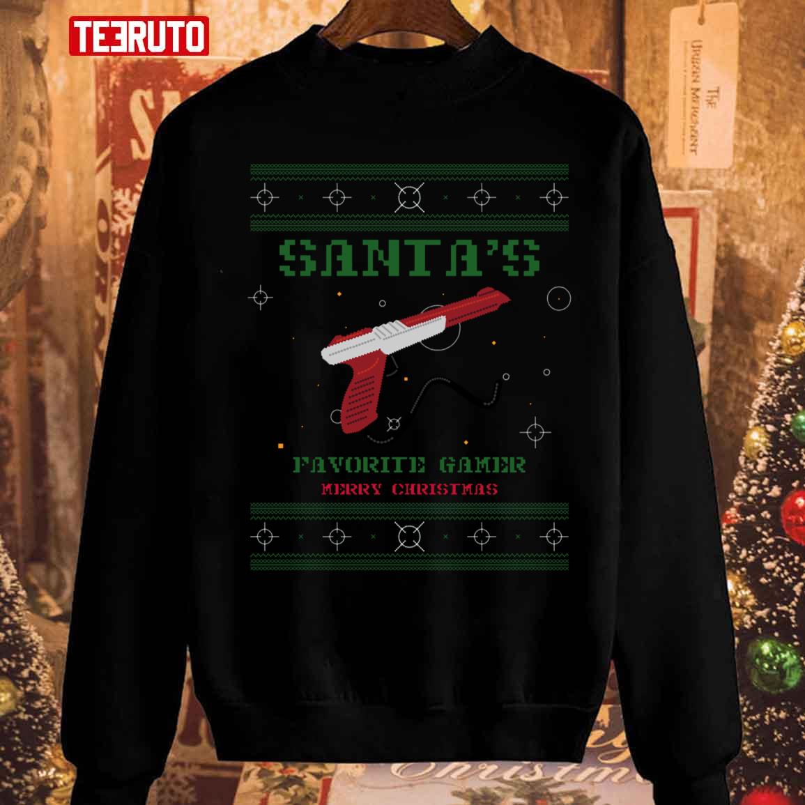Santa’s Favorite Gamer Christmas 2023 Unisex Sweatshirt