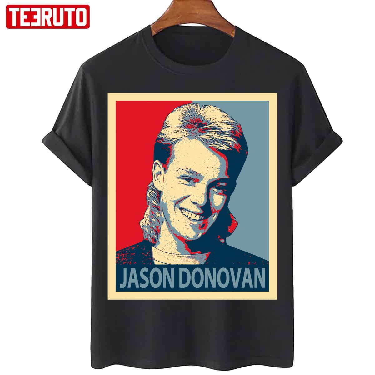 Smilling Graphic Jason Donovan Unisex T-Shirt