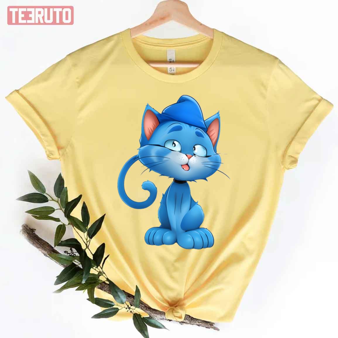 Smurf Cat Blue Cat Unisex T-Shirt