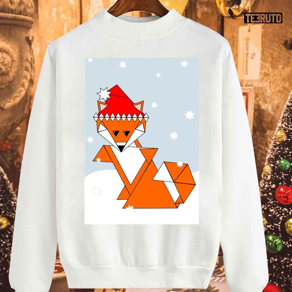 Snow Fox Christmas Unisex Sweatshirt