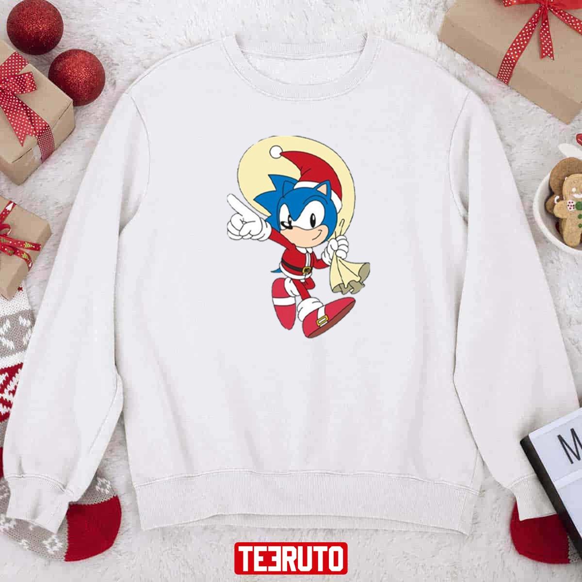 Sonic The Hedgehog  Christmas Sonic Adventure Nike Logo Sweatshirt