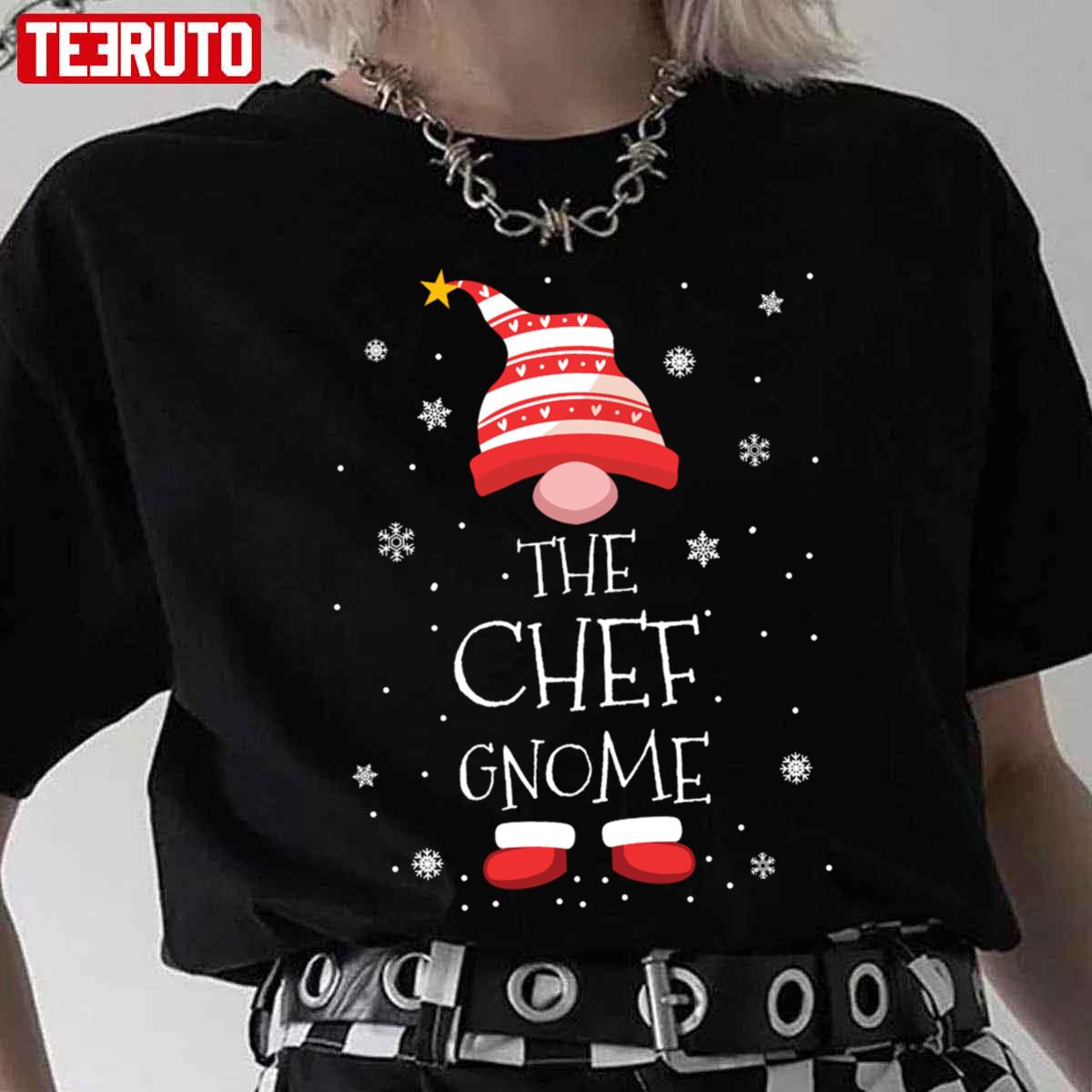The Chef Christmas Gnome Unisex T-Shirt