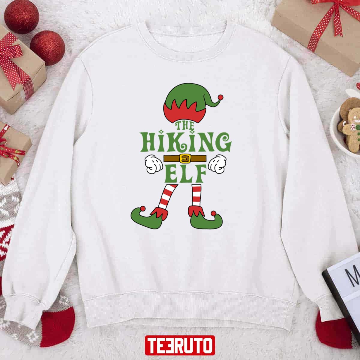 The Hiking Elf Christmas Family Matching Outfits Group Attire Unisex Sweatshirt