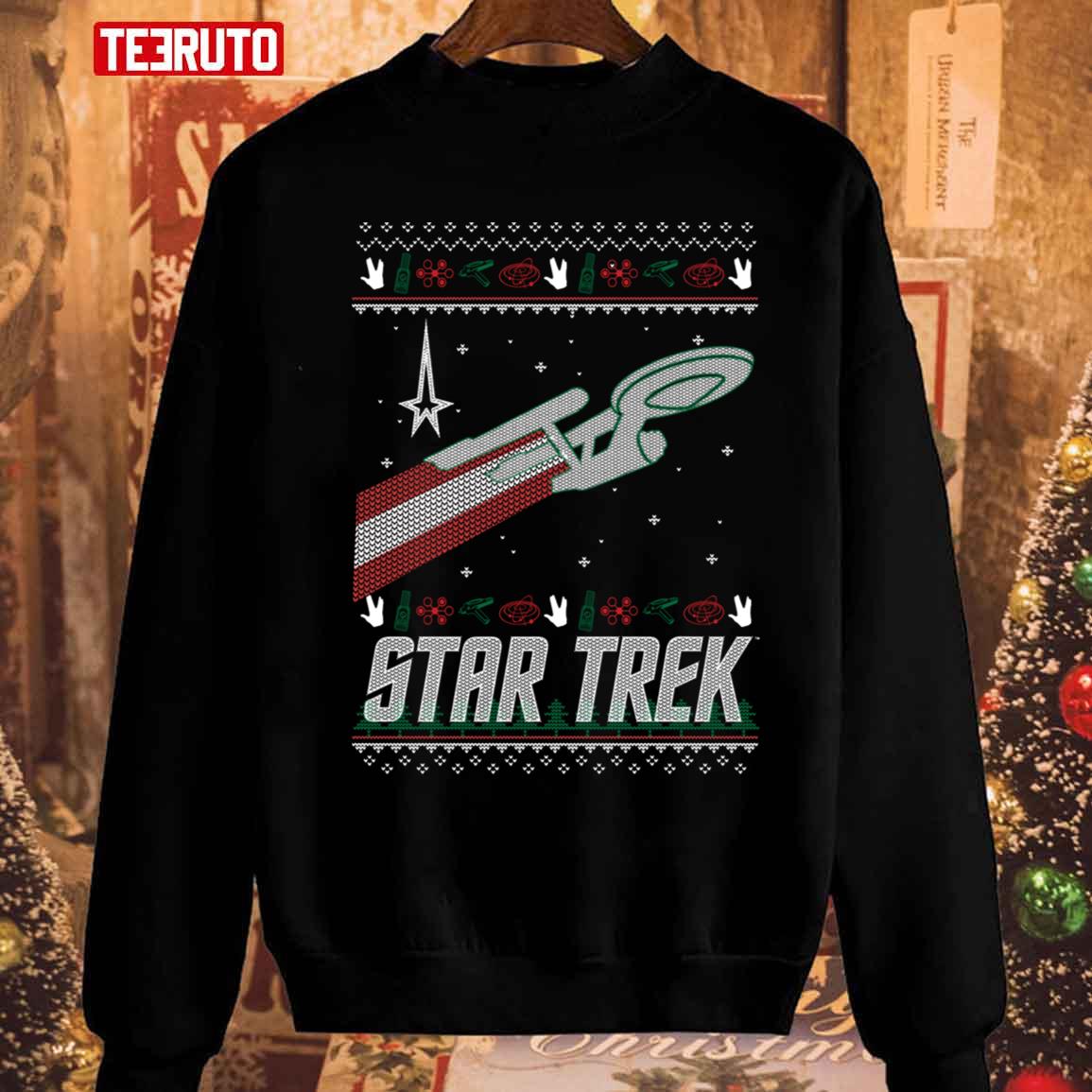 The Original Series Christmas Enterprise Star Trek Sweatshirt