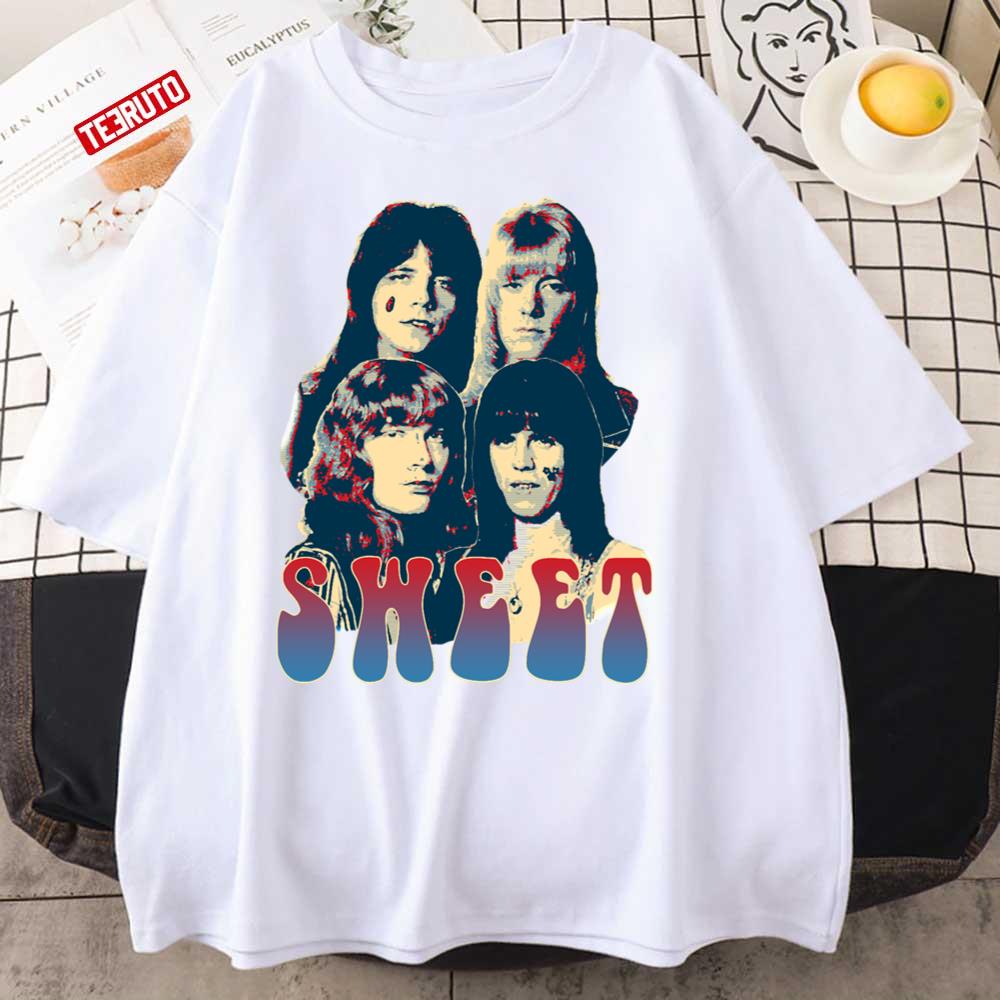 The Sweet Musicianband Hard Rock 1970s Unisex T-Shirt