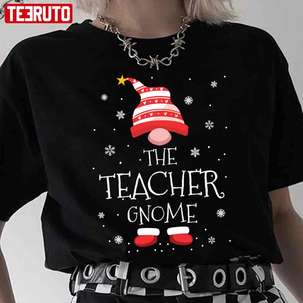 The Teacher Gnome Christmas Unisex T-Shirt