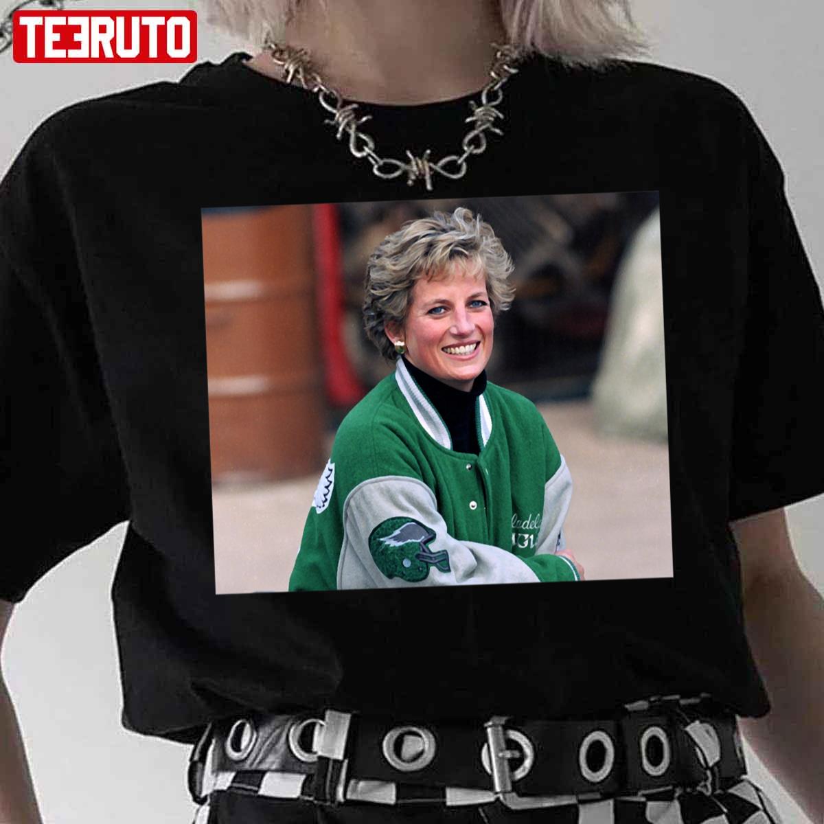 THE VINTAGE PRINCESS DIANA LOVES TO WEAR A JACKET WITH THE EAGLES