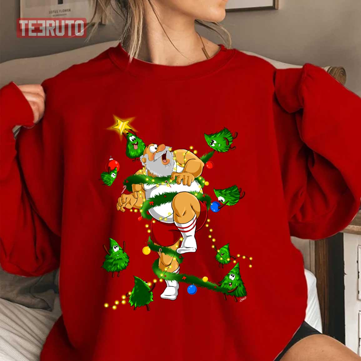 Tree Attack Christmas 2023 Unisex Sweatshirt