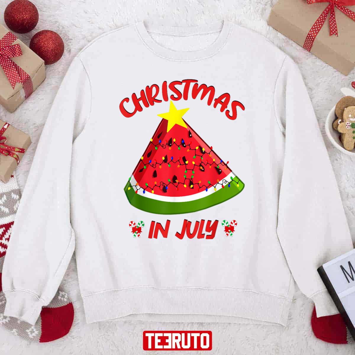 Tree Christmas In July Summer Vacation Unisex Sweatshirt