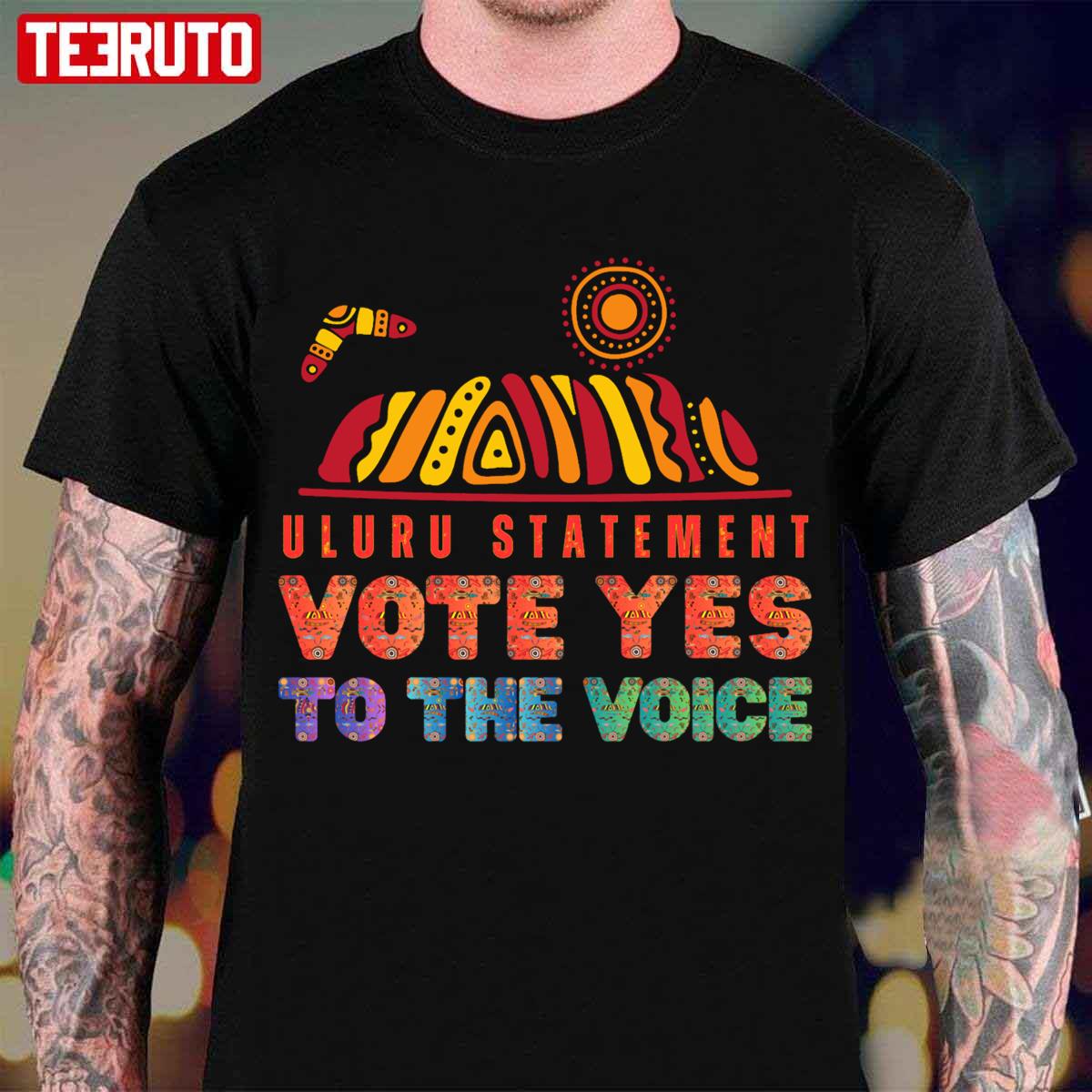 Uluru Statement Vote Yes To The Voice Unisex T-Shirt