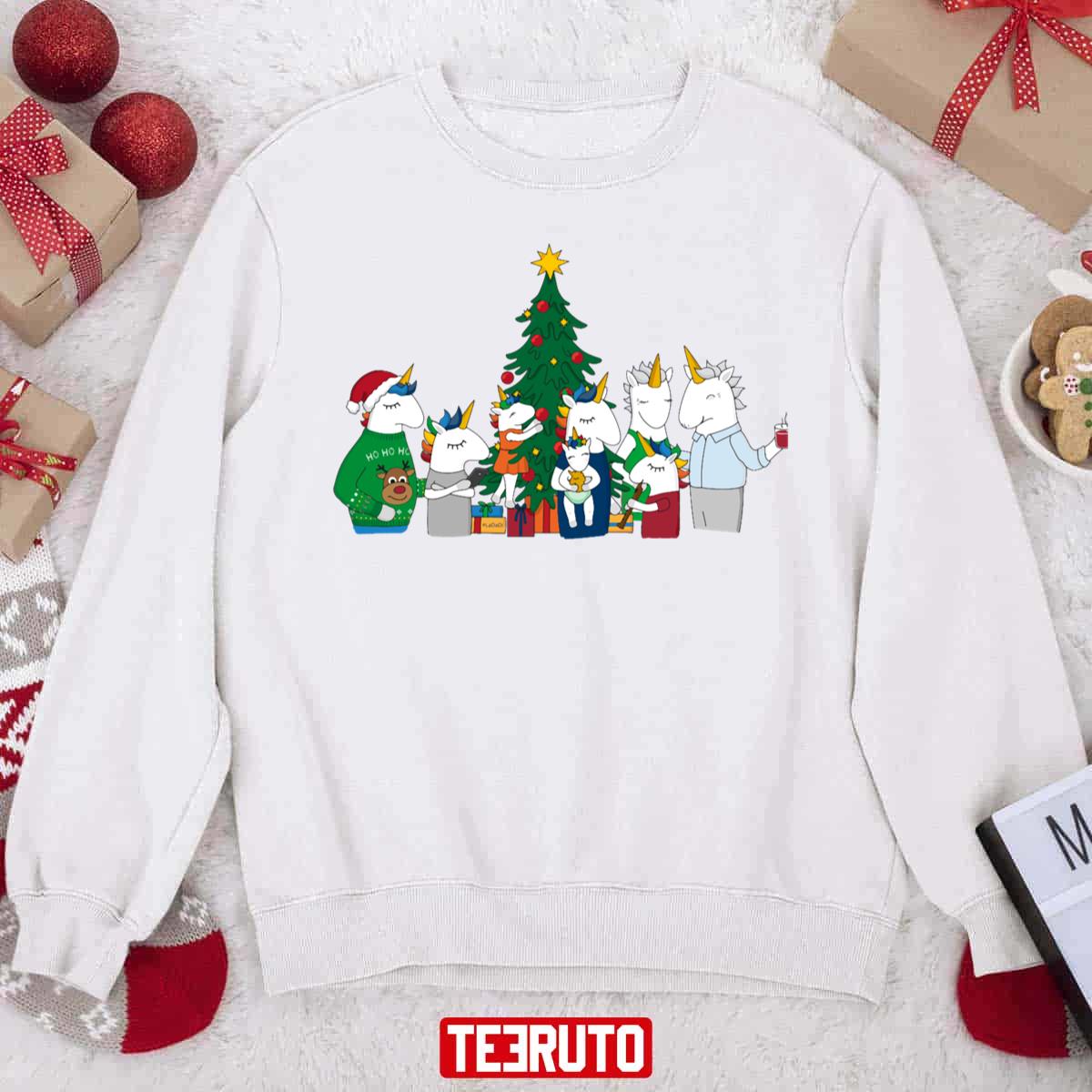 Unicorn Giving Presents Sweatshirt