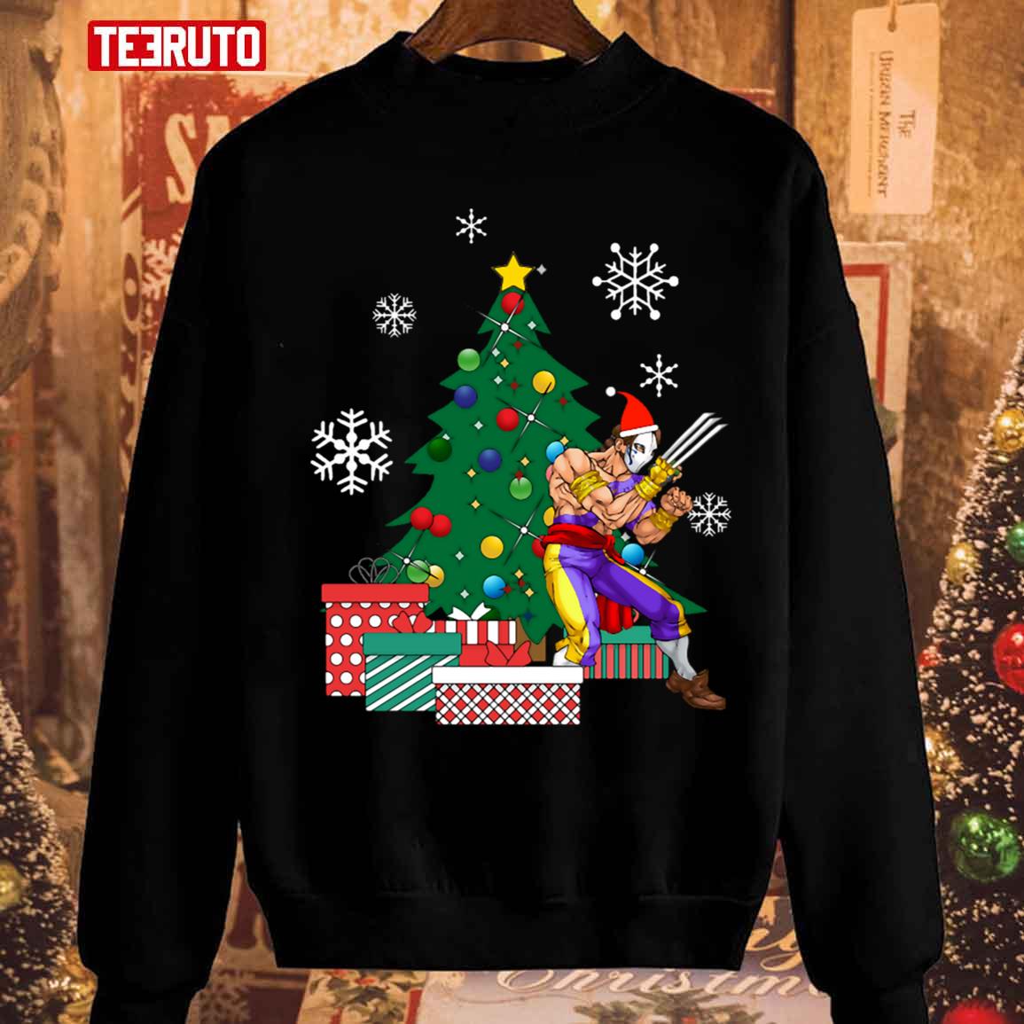 Vega Around The Christmas Tree Street Fighter Unisex Sweatshirt