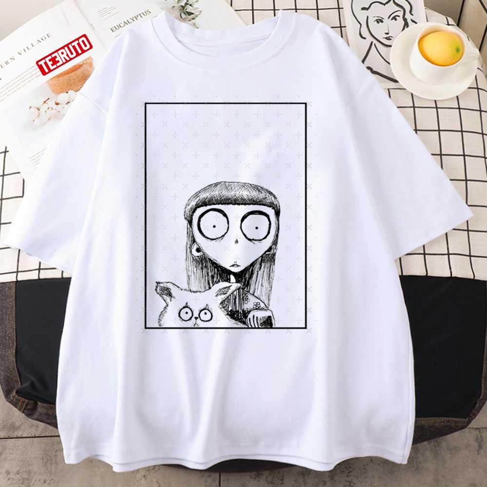 Weird Girl And Mr Whiskers Frankenweenie Unisex T-Shirt