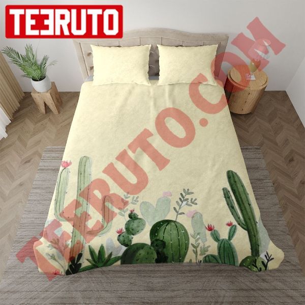 Western Cactus Minimal Art Bedding Sets