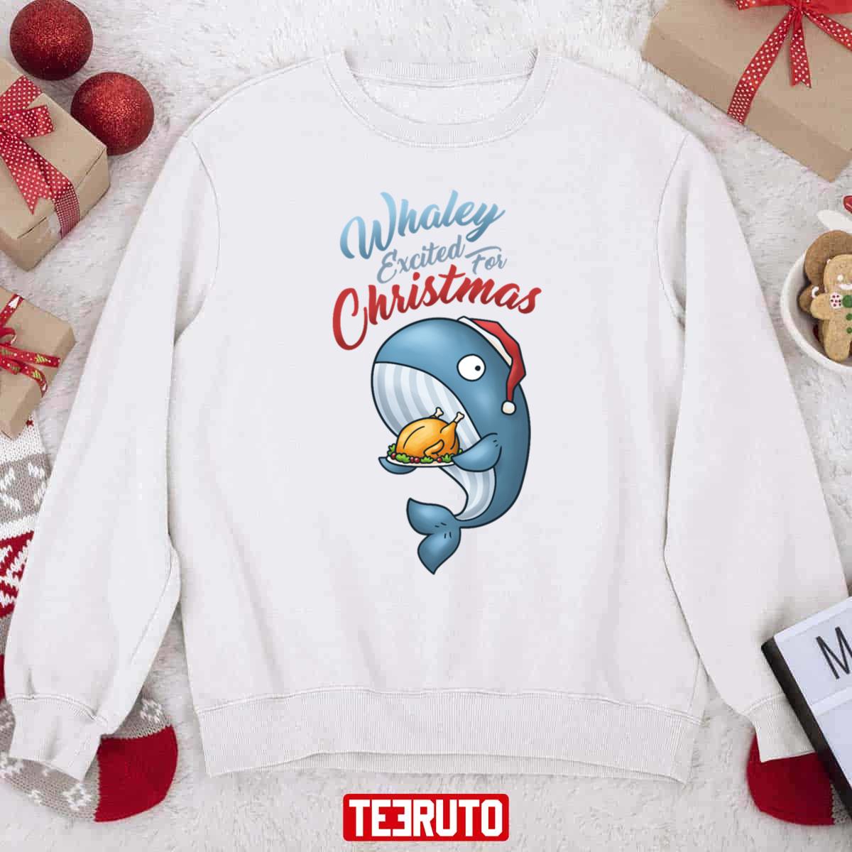 Whaley Excited For Christmas Whale 2023 Sweatshirt
