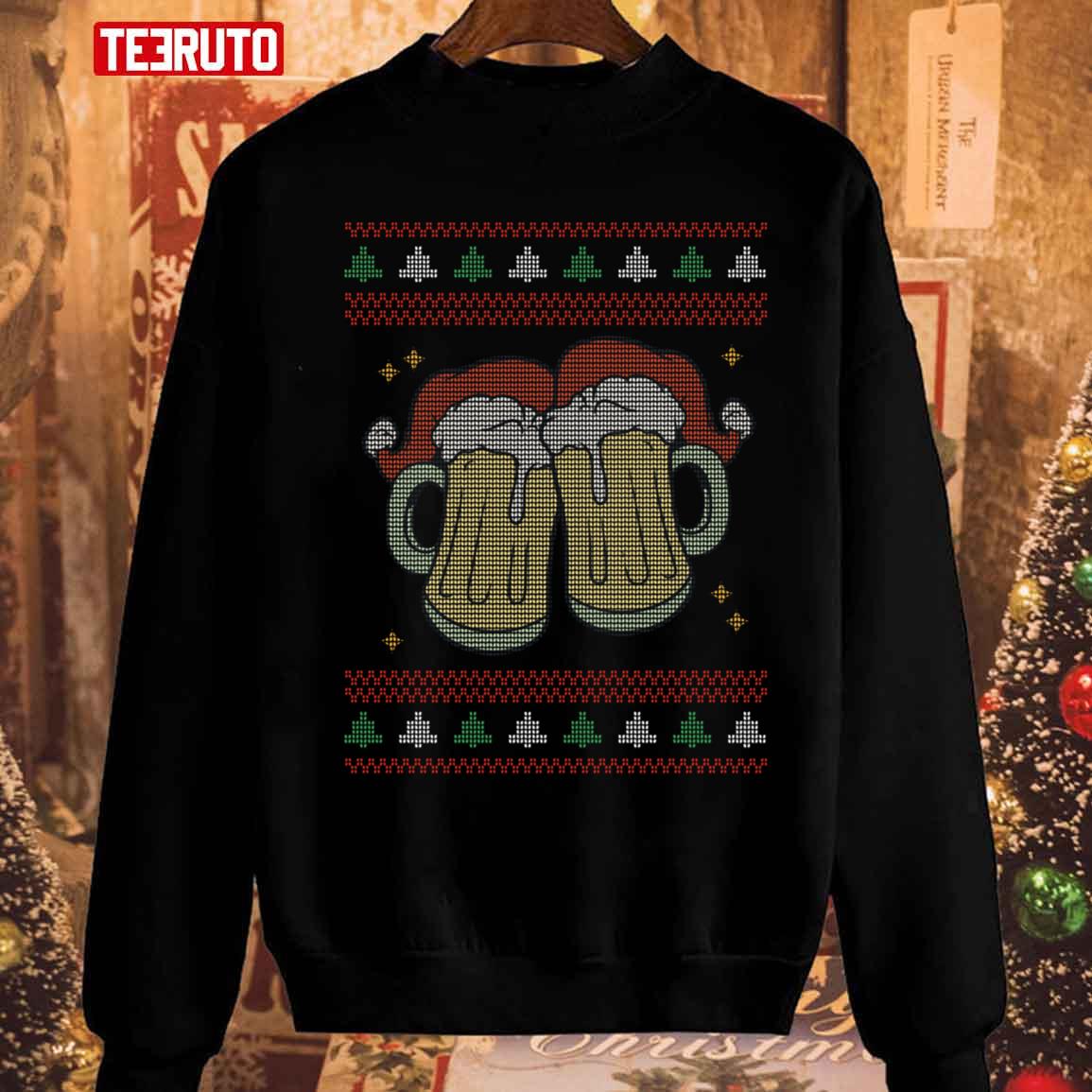 With Two Beers 2023 Christmas Unisex Sweatshirt