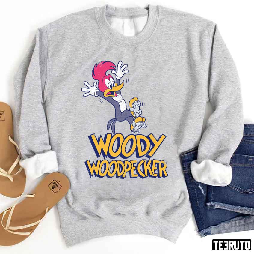 Woody Woodpecker Falling Roller Skating 2023 Sweatshirt