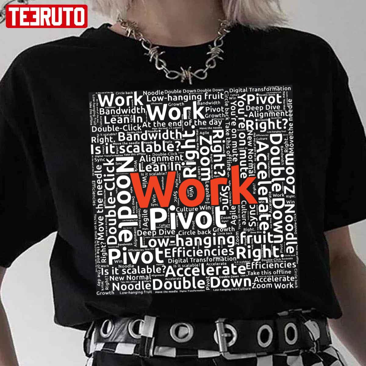 Work Buzzword Cloud Unisex Sweatshirt