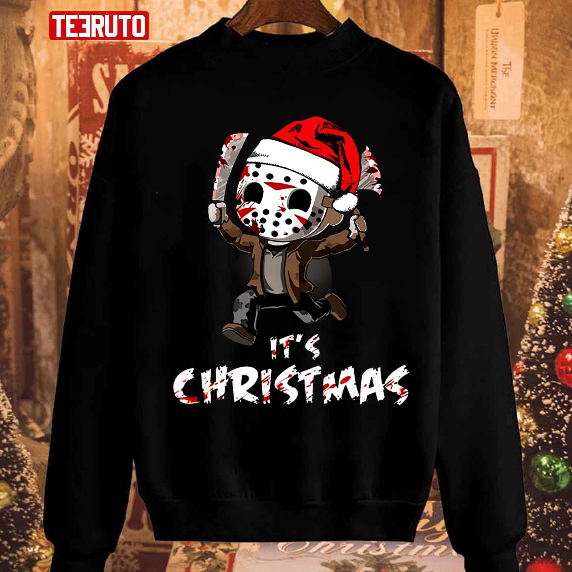 Zombie Christmas 2023 Jason Voorhees Unisex Sweatshirt