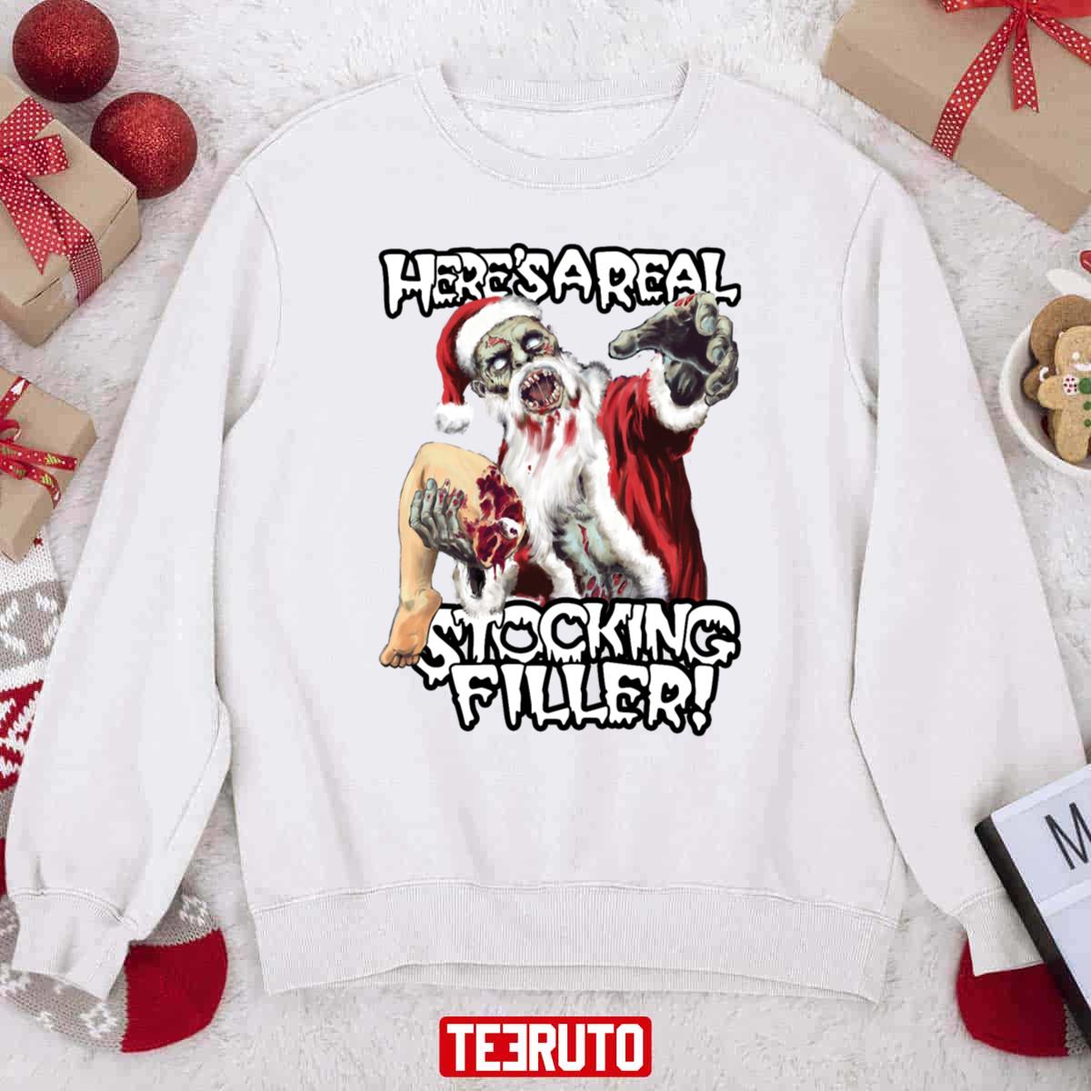 Zombie Christmas Stocking Filler Unisex Sweatshirt